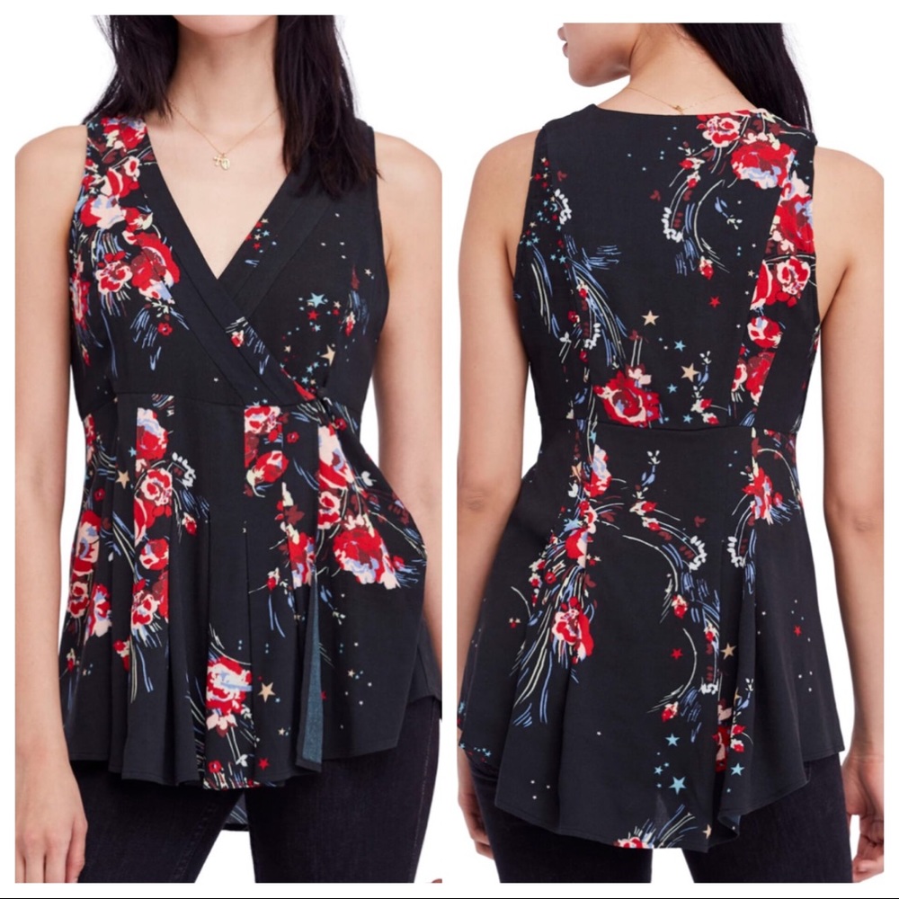 NWT Free People Sleeveless Tunic Blouse